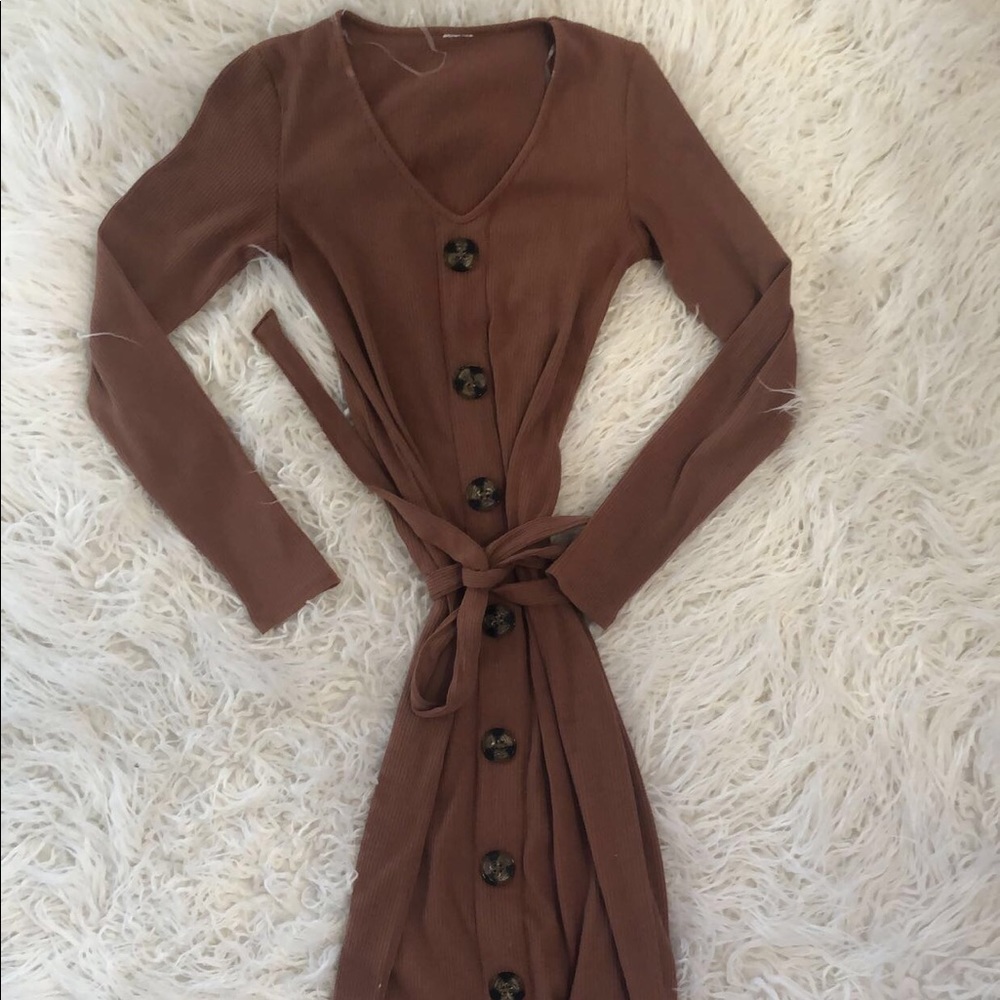 Brown Midi Dress